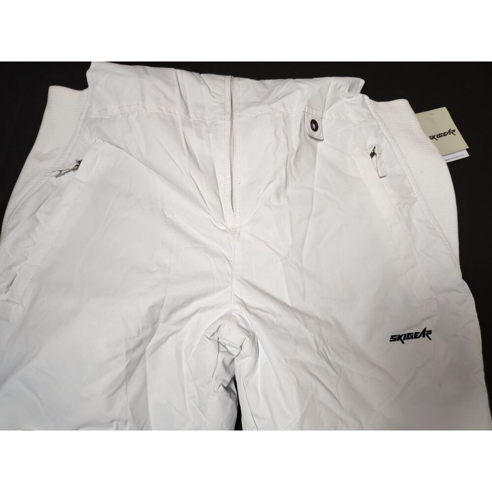 SkiGear Insulated Bib Overalls Women's Size Large White - Picture 12 of 14